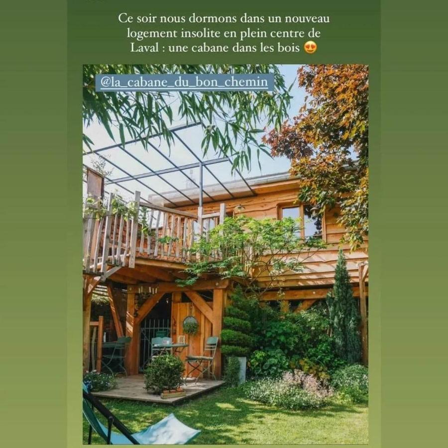 La Cabane Du Bon Chemin ,Spa Laval  Kültér fotó